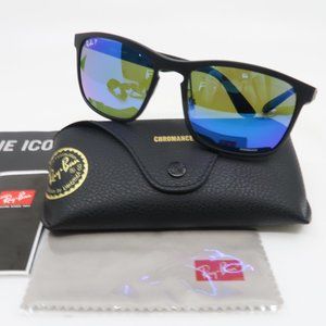 Ray-Ban RB 4264-CH 601-S/A1 New Black/ Blue Chromance Polar Sunglasses w/ case